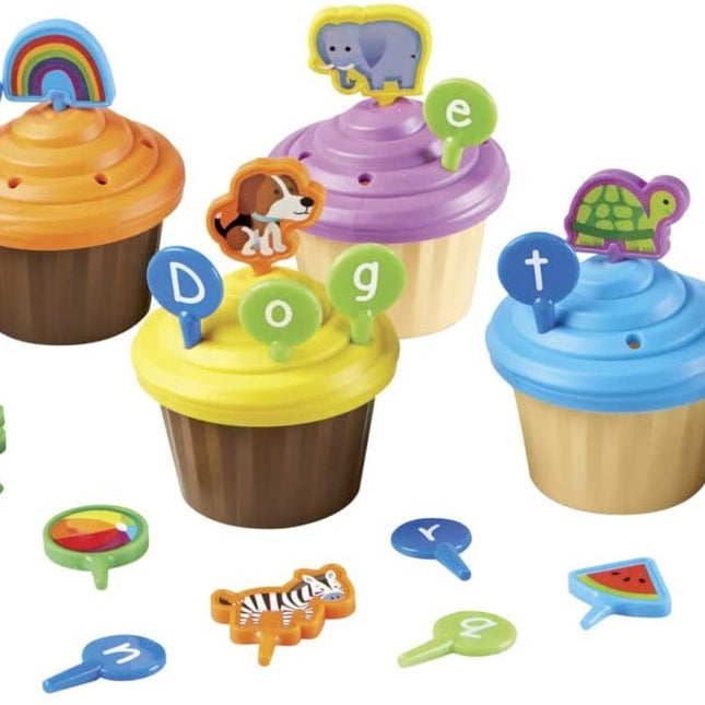 ABC PARTY CUPCAKE TOPPERS
