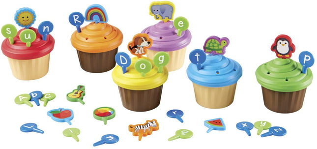 ABC PARTY CUPCAKE TOPPERS