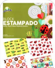 BLOCK ESTAMPADO PAPEL MATE