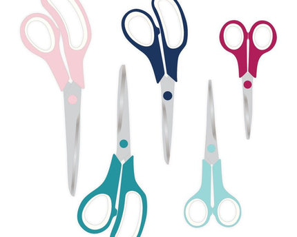 SET DE TIJERAS VARIOS COLORES PARA MANUALIDES 5 UND