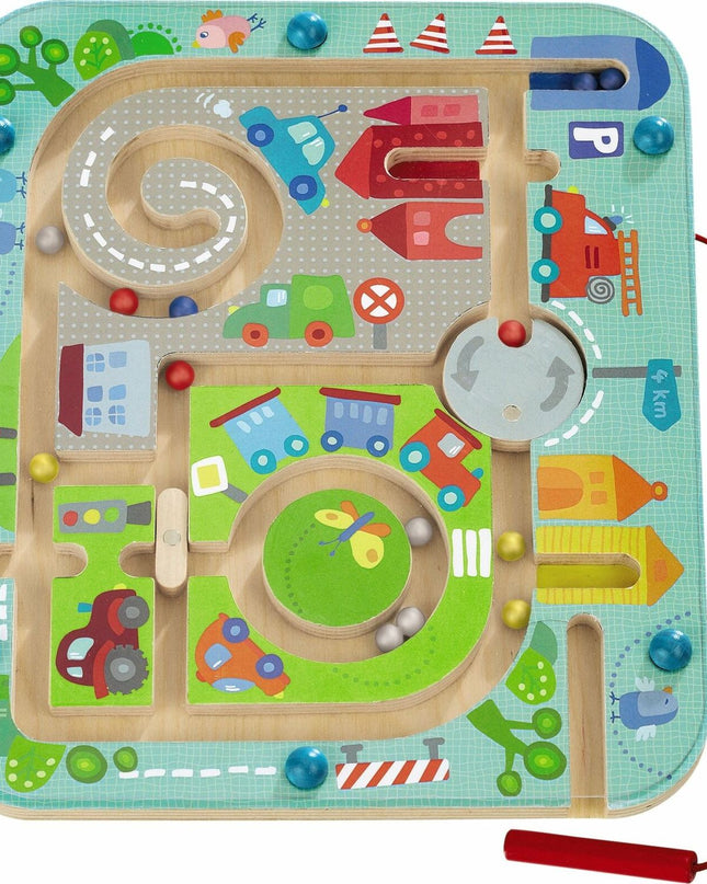 TOWN MAZE MAGNETIC GAME