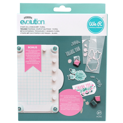 KIT DE ESTAMPADO, TROQUELADO Y GRABADO FLORAL