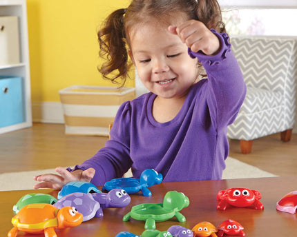 JUEGO NUMBER TURTLES 15 PC +2 AGES