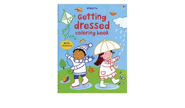 LIBRO GETTING DRESSED COLORING BOOK