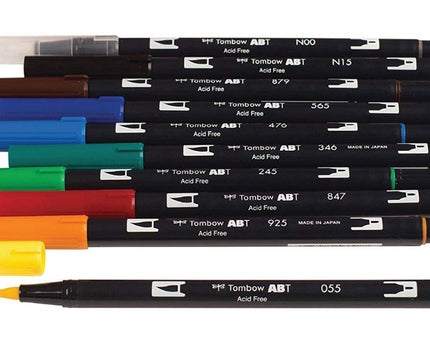 SET DE MARCADORES DOBLE PUNTA TOMBOW 108PC