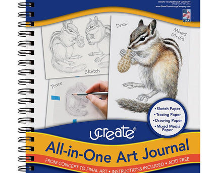 SKETCH ALL IN ONE ART JOURNAL 12X9, 60 HOJAS