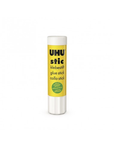 PEGAMENTO UHU 40GR. AMARILLO BARRA