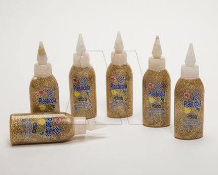 PLASTICOLA BRILLO DORADO  38ML