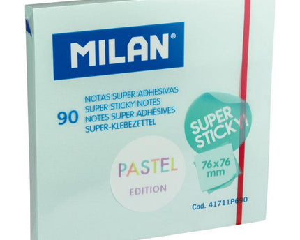 NOTAS ADHESIVAS 3X3 TURQUEZA 100HJS MILAN