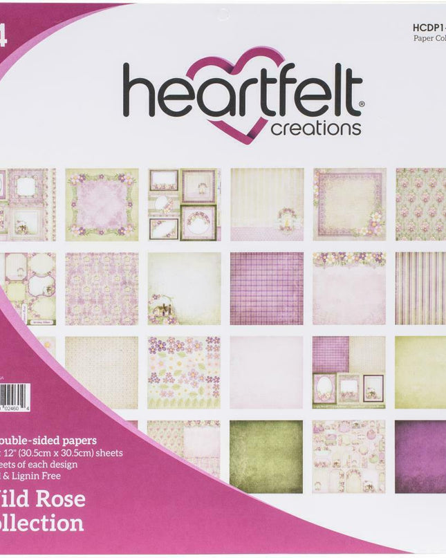 HEARTFELT - COLECCIÓN DE PAPEL 12X12 - WILD ROSE 24 HOJAS