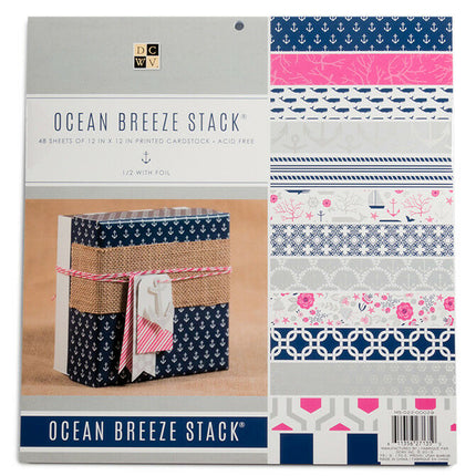 SET DE  PAPEL PARA SCRAPBOOK OCEAN BREEZE