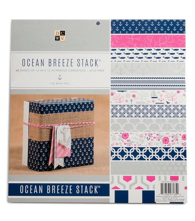 SET DE  PAPEL PARA SCRAPBOOK OCEAN BREEZE