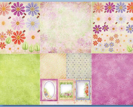 HEARTFELT - COLECCION DE PAPEL 12X12 SUMMER GARDEN  24 HOJAS