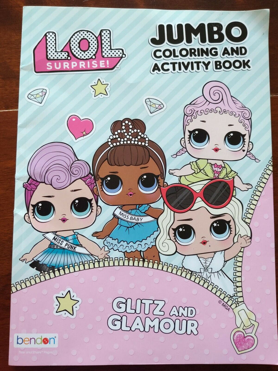 LIBRO DE COLOREAR LOL SURPRISE GLITZ AND GLONOR
