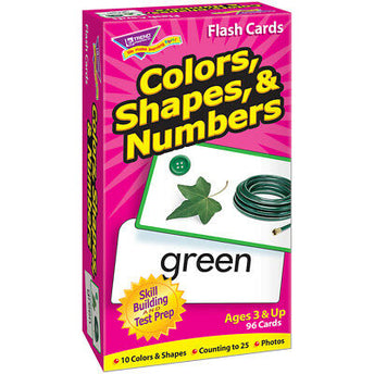 FLASH CARDS COLORS,SHAPES,&NUMBERS