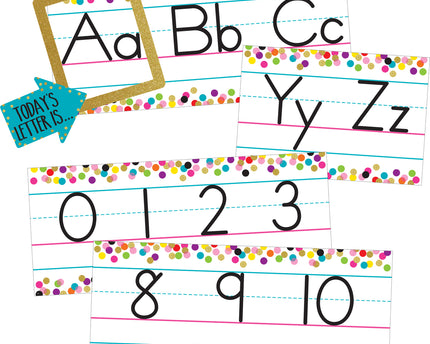BULLETIN CONFETTI ALPHABET LINE