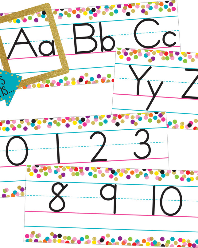 BULLETIN CONFETTI ALPHABET LINE
