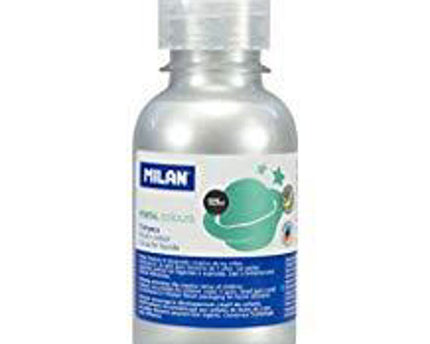 PINTURA TEMPERA PLATEADA METALIZADA 125 ml