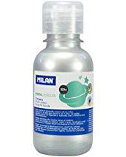 PINTURA TEMPERA PLATEADA METALIZADA 125 ml