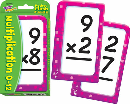 FLASH CARDS MULTIPLICATION T23006