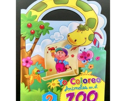 LIBRO P/COLOREAR ANIMALES EN EL ZOO