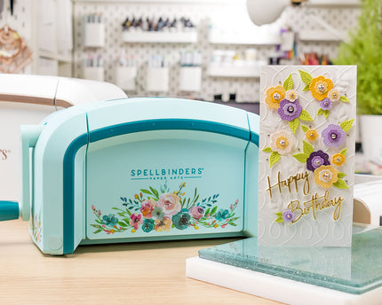 MACHINE CUTTING AND EMBOSSING DIE SET 6" AQUA