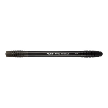 Marcador Milan punta fina Sway negro 0.4mm