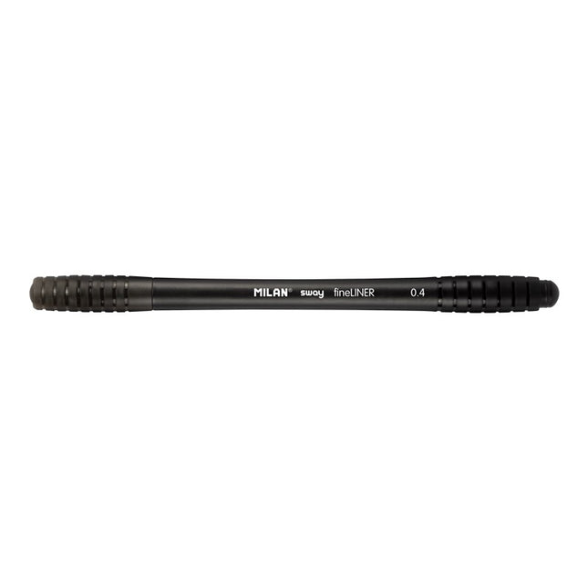 Marcador Milan punta fina Sway negro 0.4mm
